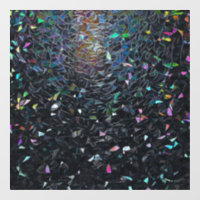 Motif de verre teinté abstrait iridescent personna