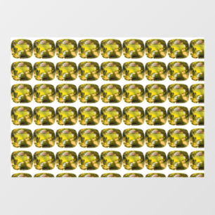 Autocollant Pour Fenêtre Motif jaune Abstrait