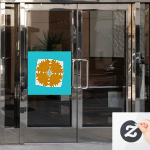 Autocollant Pour Fenêtre Motif multicolore Vibes Sud-Ouest