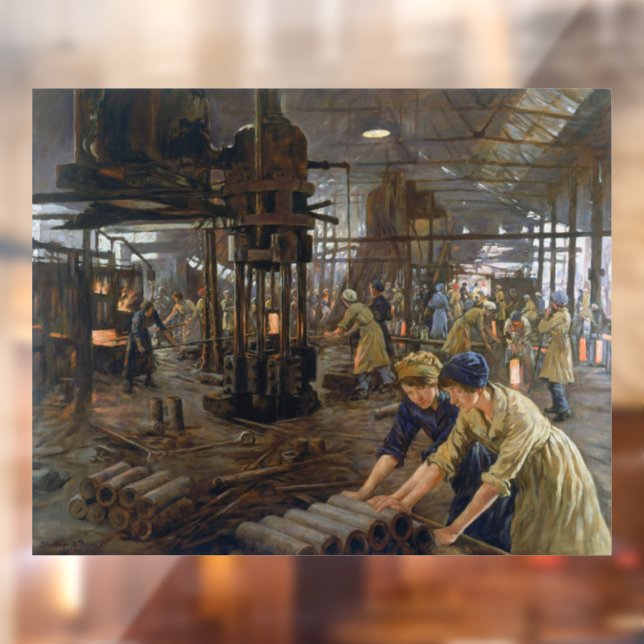 Autocollant Pour Fenêtre Munitions Girls 1918 à l'usine Guerre mondiale 1 (Feuille 2)