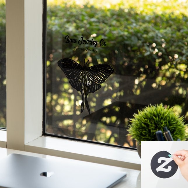 Autocollant Pour Fenêtre Mystique Luna Moth Business (Bureau)