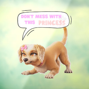 Autocollant Pour Fenêtre Ne manquez pas cette princesse