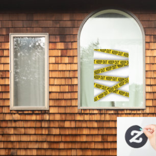 Autocollant Pour Fenêtre Ne pas rester à l'écart ne pas traverser la bande 