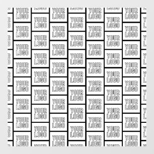 Autocollant Pour Fenêtre N'importe quel Motif de répétition de logo ou d'im