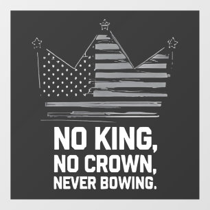 Autocollant Pour Fenêtre No Kings In America Save Democracy I dissident Ant