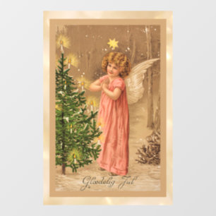 Autocollant Pour Fenêtre Noël norvégien vintage 1910