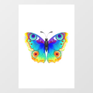 Autocollant Pour Fenêtre Oeil de paon arc-en-ciel