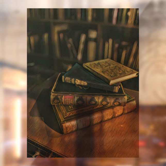 Autocollant Pour Fenêtre OEuvre d'amoureux du livre (Feuille 2)