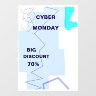 Autocollant Pour Fenêtre Offre Cyber Monday de commerce électronique