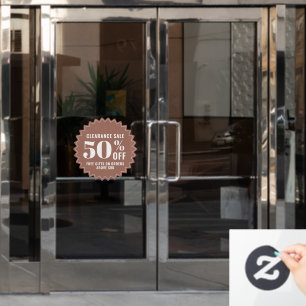 Autocollant Pour Fenêtre Offres et promotions de vente de magasin d'affaire