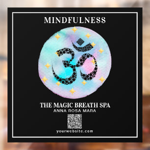 Autocollant Pour Fenêtre ** OM AUM Mindfulness Reiki - Méditation Yoga
