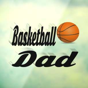 Autocollant Pour Fenêtre Papa de basket-ball