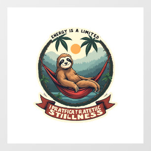 Autocollant Pour Fenêtre Paresseux Dinosaure Vintage Retro Graphisme de Véh