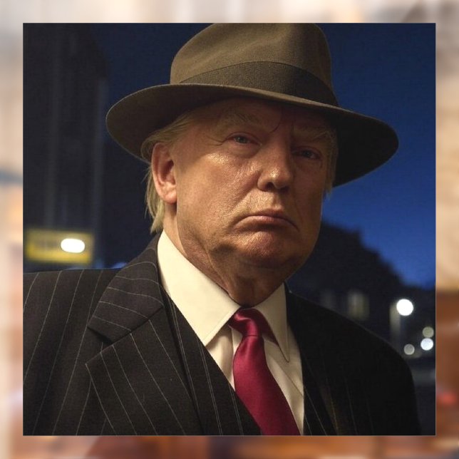 Autocollant Pour Fenêtre Parrain de l'Amérique Don J. Trump (Feuille 2)