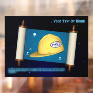 Autocollant Pour Fenêtre Parshat Bereshit - Yesh M'ayn Construction