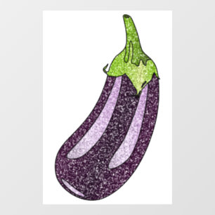 Autocollant Pour Fenêtre Parties scintillant Eggplant