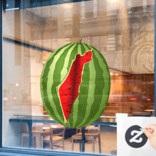 Autocollant Pour Fenêtre Pastèque Palestine - Slice