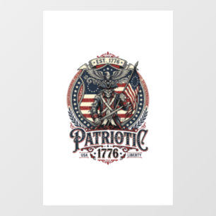 Autocollant Pour Fenêtre Patriote Fantôme Patriote Horreur Monstre Patriote