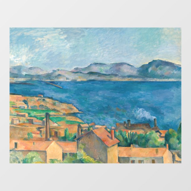 Autocollant Pour Fenêtre Paul Cezanne - Baie de Marseille, vue d'Estaque (Feuille)