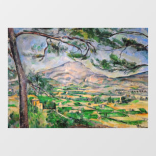 Autocollant Pour Fenêtre Paul Cezanne - Mont Sainte-Victoire et Grand Pin