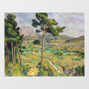Autocollant Pour Fenêtre Paul Cezanne - Mont Sainte-Victoire et Viaduc