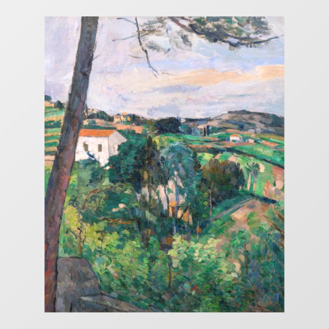Autocollant Pour Fenêtre Paul Cezanne - Pin à Estaque (Feuille)