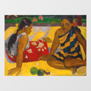 Autocollant Pour Fenêtre Paul Gauguin - Femmes tahitiennes / Parau Api