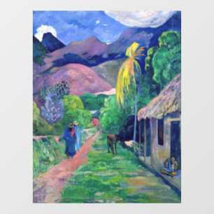 Autocollant Pour Fenêtre Paul Gauguin - Rue à Tahiti