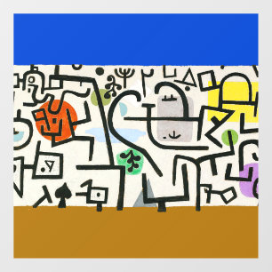 Autocollant Pour Fenêtre Paul Klee Rich Harbour Expressionnisme Abstrait