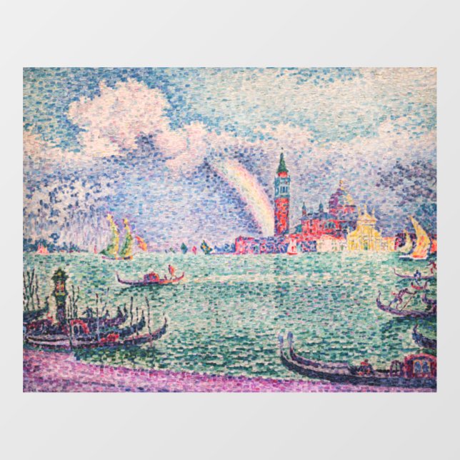 Autocollant Pour Fenêtre Paul Signac - Arc-en-ciel, Venise (Feuille)