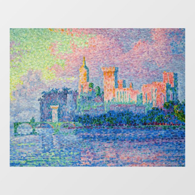 Autocollant Pour Fenêtre Paul Signac - Le Palais Pape, Avignon (Feuille)