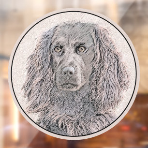 Autocollant Pour Fenêtre Peinture de Boykin Spaniel - Art Original de Chien
