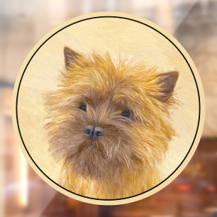 Autocollant Pour Fenêtre Peinture de Cairn Terrier - Cute Original Chien Ar