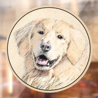 Peinture Golden Retriever - Joli art original chie