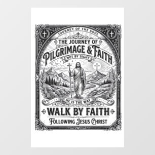 Autocollant Pour Fenêtre Pèlerinage de Jésus Chemin Saint Voyage