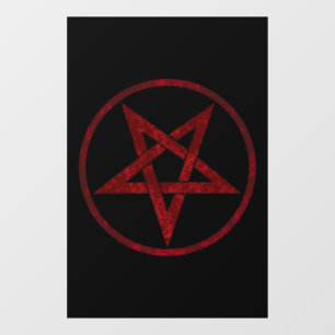 Autocollant Pour Fenêtre Pentagram Red Devil