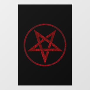 Autocollant Pour Fenêtre Pentagram Red Devil