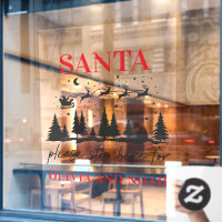 Père Noël s'arrêter ici personnalisé Noël moderne