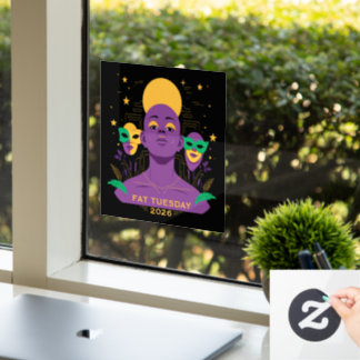 Autocollant Pour Fenêtre Perfect for Mardi Gras 2026