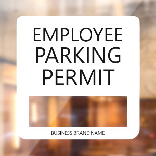 Autocollant Pour Fenêtre Permis de stationnement résidentiel pour employés
