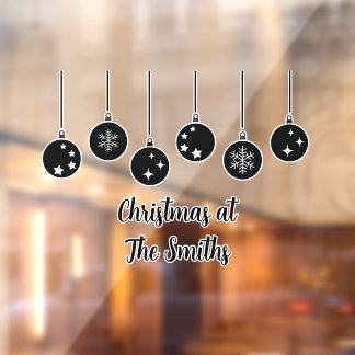 Autocollant Pour Fenêtre Personalized Ornament Christmas Window Cling