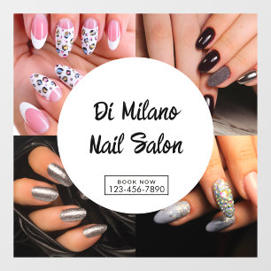 Autocollant Pour Fenêtre Personnalisation de la promotion de salon de manuc