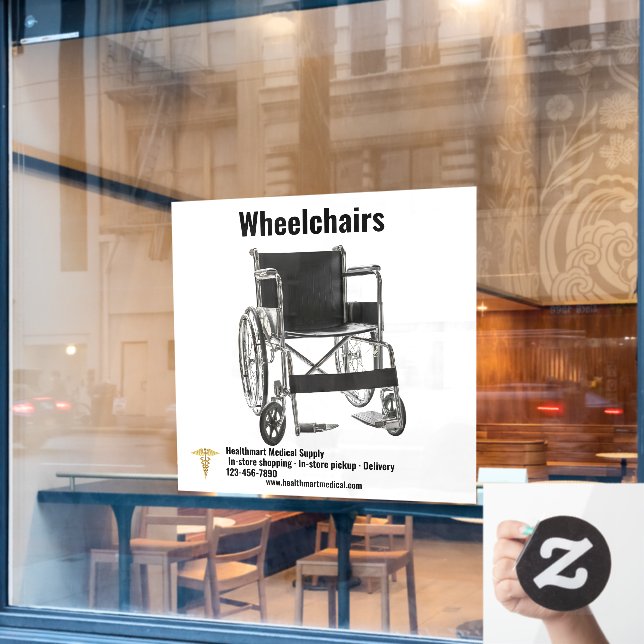 Autocollant Pour Fenêtre Personnaliser Approvisionnement Médicale Magasin F (Fenêtre de café)