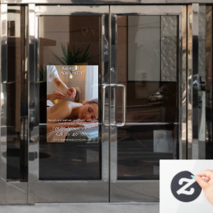 Autocollant Pour Fenêtre Personnaliser Clinique de thérapie de l'acupunctur