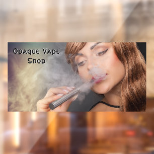 Autocollant Pour Fenêtre Personnaliser Jeune Femme Vaping Vape Accent d'aff
