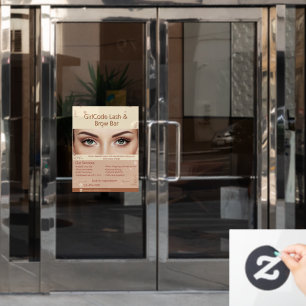 Autocollant Pour Fenêtre Personnaliser la beauté des sourcils des cils Salo
