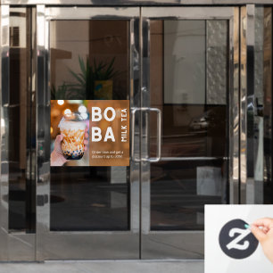 Autocollant Pour Fenêtre Personnaliser la promotion de réduction de thé au 