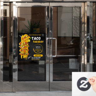 Autocollant Pour Fenêtre Personnaliser la promotion du restaurant mexicain 