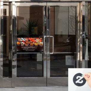 Autocollant Pour Fenêtre Personnaliser la publicité du restaurant de cuisin