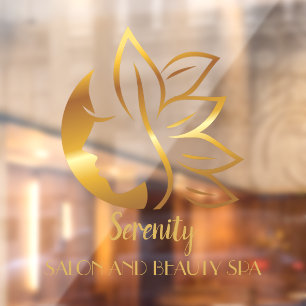 Autocollant Pour Fenêtre Personnaliser le Salon de beauté et Spa pour femme